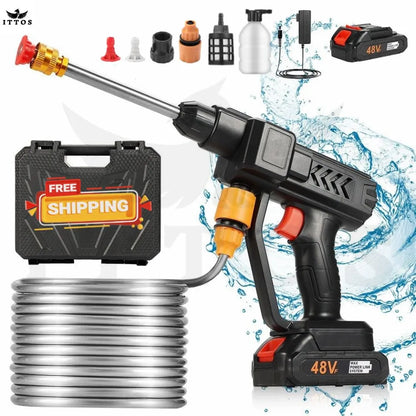 Portable High-Pressure Washer Gun With 48V Lithium Battery (Imported Quality)