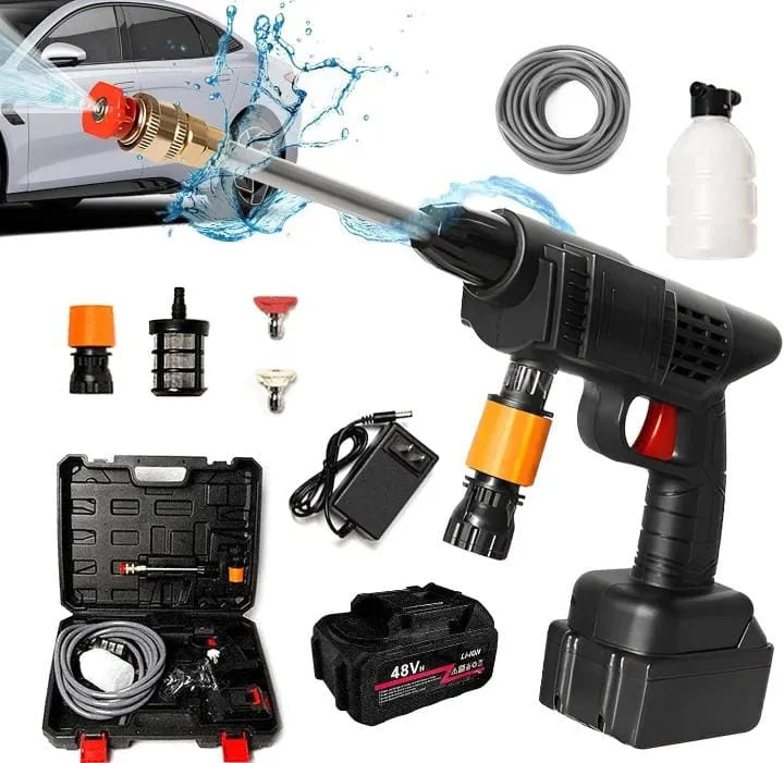 Portable High-Pressure Washer Gun With 48V Lithium Battery (Imported Quality)